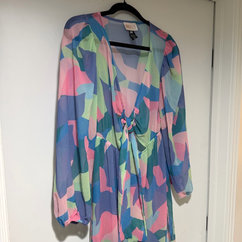 Beach Riot Pastel Abstract Beach Coverup - Women's O/S